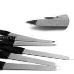 5PCS Double Sided Nail Files Stainless Steel Plastic Handle Metal File AU Stock - Image 3
