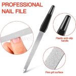 5PCS Double Sided Nail Files Stainless Steel Plastic Handle Metal File AU Stock - Image 7