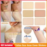 5PCS Tattoo Scar Acne Cover Cover Up Sticker Birthmark Waterproof Hide Tape