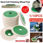 5/10x 4/5Inch Wool Felt Polishing Wheel Pad Buffing Polishing Disc ForRotaryTool