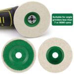 5/10x 4/5Inch Wool Felt Polishing Wheel Pad Buffing Polishing Disc ForRotaryTool - Image 6
