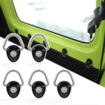 5-PACK Metal Tie-Down Anchors D-Ring Buckle Cargo Net For Suzuki Jimny 2019-2022 - Image 4