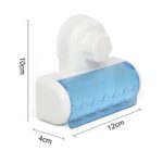 5 Racks Suction Cup Dust-proof Toothbrush Holder Bathroom Wall Storage Hook - Image 4