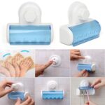5 Racks Suction Cup Dust-proof Toothbrush Holder Bathroom Wall Storage Hook - Image 5