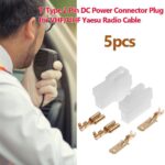 5 Sets Radio DC Power Connector Plug T-Type 2 Pin Male Female Wiring Adapter AU - Image 2