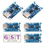 5pcs TP4056 1A lithium battery charging board module 1A with protection TYPE-C