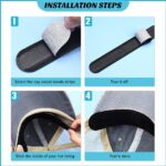 60 Pack Hat Sweat Guard Bands Liner Protector Cap Sizing Tape Size Reducer - Image 6