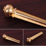 6Pcs Acoustic Guitar Brass Bridge Pins Brass Cone String Dot Solid String Nails - Image 3