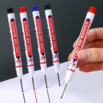 6Pcs Long Head Deep Hole Long Nosed Marker Multifunction Marker Deep Drill Hol - Image 3