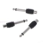 6.5mm 1/4  Male to Female RCA Connector Adapter Audio Plug Jack TS 6.35mm Mono - Image 4