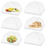 6x BBQ Collapsible Food Cover Pop Up Mesh Fly Wasp Net Party Kitchen Food Covers - Image 3