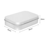 6x Metal Hinged Tin Box Container Blank Portable Small Storage Container Case - Image 3