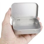6x Metal Hinged Tin Box Container Blank Portable Small Storage Container Case - Image 6