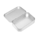 6x Metal Hinged Tin Box Container Blank Portable Small Storage Container Case - Image 5