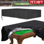 7/8FT Pool Snooker Billiard Table Cover Polyester Waterproof Dust Cap Outdoor