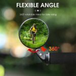 AU Mountain Bike Rearview Mirror Bicycle Handlebar Convex Rear View Mirror - Image 6