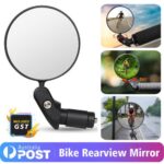 AU Mountain Bike Rearview Mirror Bicycle Handlebar Convex Rear View Mirror