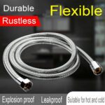 AU SHOWER HOSE 1.5/2.0/3.0M FLEXIBLE STAINLESS STEEL CHROME SHOWER BATHROOM PIPE - Image 2