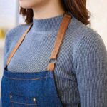 Adjustable Denim Pocket Bib Baking Cooking Oil Resistant Kitchen Bar Chefs Apron - Image 7