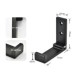 Aluminum Alloy Wall Mounted Foldable Clothes Hanger Rack Towel Coat Hook Decor - Image 2