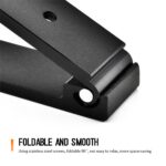 Aluminum Alloy Wall Mounted Foldable Clothes Hanger Rack Towel Coat Hook Decor - Image 4