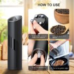 Automatic Gravity Electric Salt and Pepper Mill LED Grinder Battery Operated - Image 4
