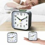 Battery Operated Alarm Clock Quartz No Tick With Night Light Bedside Clocks NEW - Image 5