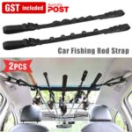 Car Fishing Rod Strap Vehicle Rod Carrier Storage Net Fishing Pole Holder SUV 2x
