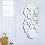 Circle Mirror Tiles Wall Stickers Art Decal Bedroom Silver Home Art Decor DIY - Image 7