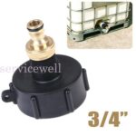 Coarse Threaded Brass Garden Tap Hose Fitting 3/4  For IBC Tank Adapter S60X6 AU - Image 3