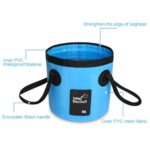 Collapsible Bucket Foldable Water Container Portable for Camping Fishing Hiking - Image 6