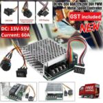 DC10V-55V 12V 24V 48V 60A PWM Motor Speed Controller CW CCW Reversible Switch AU