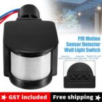 DC-12V Security Outdoor Infrared PIR Motion Sensor Detector Wall Light Switch