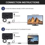 Digital TV Antenna 350 Miles Range HDTV Amplifier Signal Booster Indoor Outdoor - Image 6