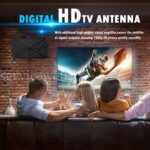 Digital TV Antenna 350 Miles Range HDTV Amplifier Signal Booster Indoor Outdoor - Image 4