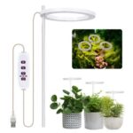 Indoor USB Full Spectrum Dimmable Plant Growing LED Grow Light Plants Ring Lamp