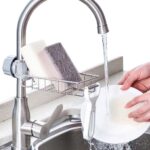 Kitchen Sink Faucet Shelf Sponge Dish Cloth Rack Holder Racks Storage Organizer - Image 5