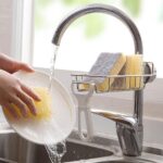 Kitchen Sink Faucet Shelf Sponge Dish Cloth Rack Holder Racks Storage Organizer - Image 3