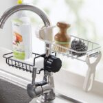 Kitchen Sink Faucet Shelf Sponge Dish Cloth Rack Holder Racks Storage Organizer - Image 4
