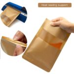 Kraft Paper Stand Up Doy Pouch with Zip Food Grade Bags Window Food Storage - Image 3