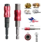 Magnetic Pivot Drill Bit Holder Steel Impact Pivoting Swivel Screw Drill-Bit Tip
