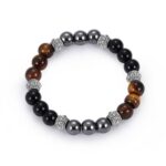 Magnetic Tiger Eye Bracelet Hematite Bead Bangle Gift Birthday Xmas Elegant