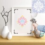 Mandala Painting Stencils Reusable Washable 15x15cm Large Art Paint 16 Designs - Image 6