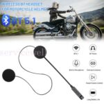 Motorcycle Helmet Headset Wireless Bluetooth 5.1 Headphone Speaker Rechargeable