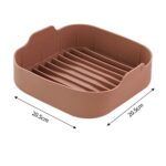 Multifunctional Air Fryer Silicone Pot Non-stick Oven Accessories Baking Tray - Image 2