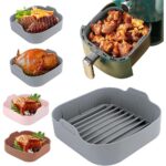 Multifunctional Air Fryer Silicone Pot Non-stick Oven Accessories Baking Tray - Image 4