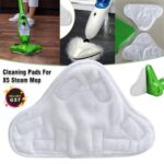 NEW Stick On White Washable Cleaning Pads Microfiber For X5 Steam Mop H20 H2O