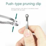 Nasal Cleaning Trimmer Round Tip Stainless Steel Nose Hair Tweezers Leather Bag - Image 6