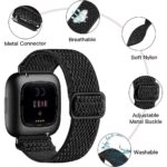Nylon Strap Fabric Elastic Band Stretchable Watchband For Fitbit Versa 1/2/Lite - Image 6