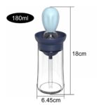 Olive Oil Dispenser Bottle with Silicone Brush Lid Cooking Measuring Container - Image 2
